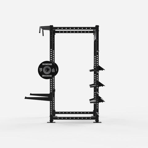 Iron Cage Half Rack with Shelving