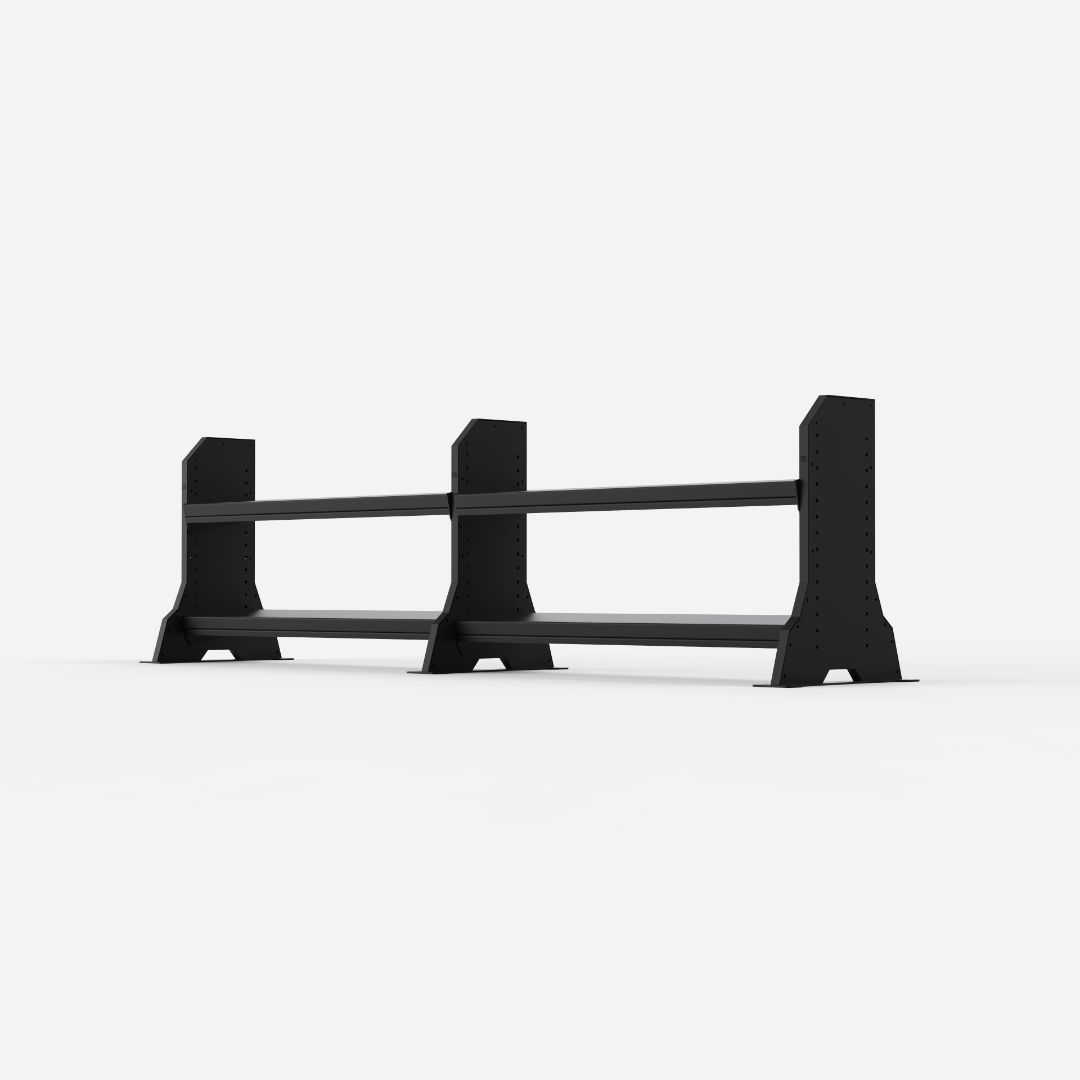 IE Hex Head Dumbbell Set 25-55kg (Pairs) with Double Rack