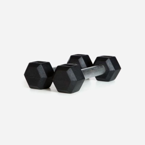 IE Hex Head Dumbbell Set 25-55kg (Pairs) with Double Rack