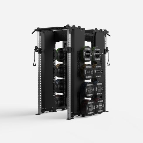 Iron Edge Armour Rack Double with 4 cables and Weight Storage options