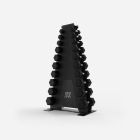 IronEdge 1kg-10kg IE Hex Head Dumbbell Set with Rack