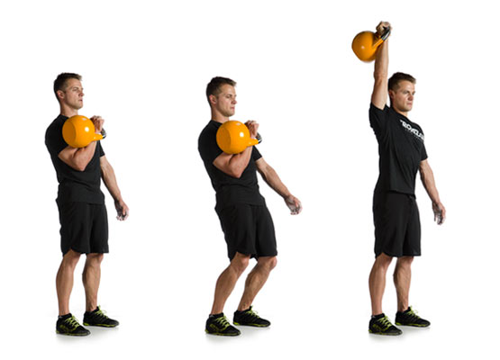 The kettlebell push press