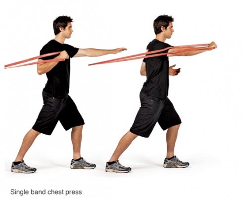 Power Band chest press