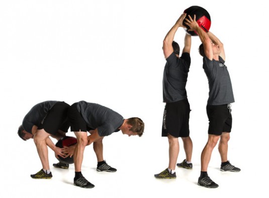 Over under medicine ball passes