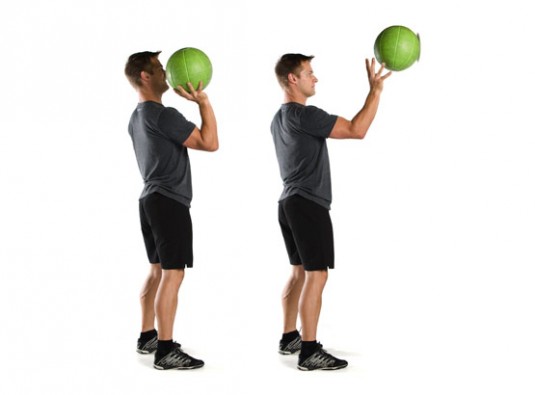 Rotator cuff medicine ball throws