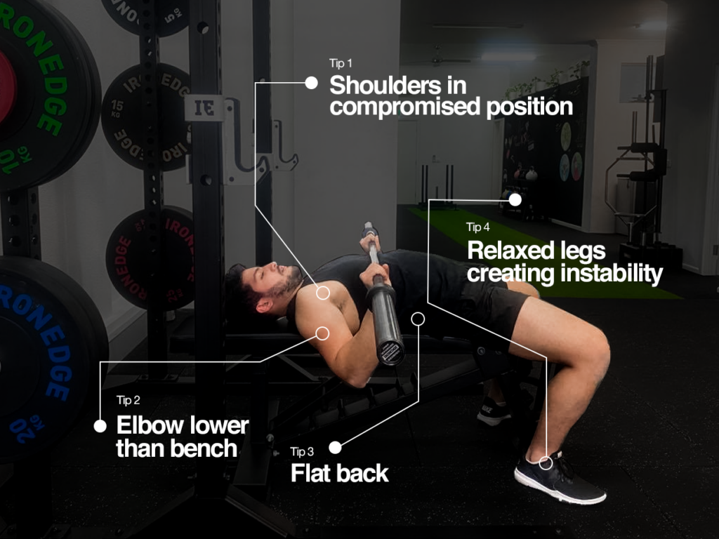 Arching your back