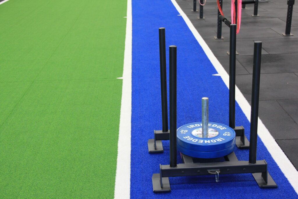 Sled Push For Conventional Deadlift<br />
